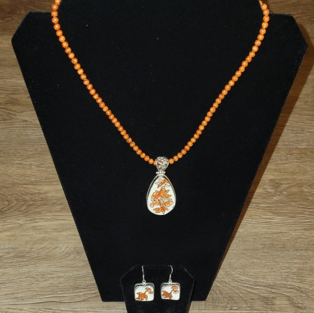 China Baroque Necklace and earrings
